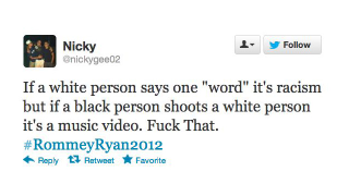 Illustration for article titled Twitter Racists React to 'That Nigger' Getting Reelected